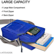 one side bag for carry passport office document, mini stylish small traveling chest crossbody hand bags men's & women