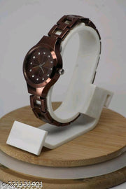 Latest Collection Flower Dising Dial Attractive stainless steel Belt Analog Watches for Women & Girls
