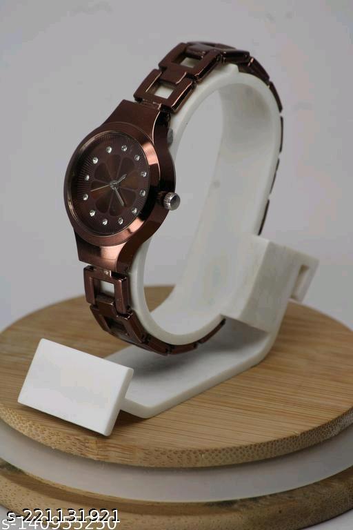 Latest Collection Flower Dising Dial Attractive stainless steel Belt Analog Watches for Women & Girls