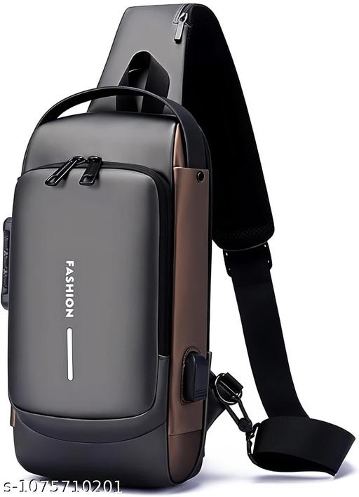 Sling Bag For Men CrossBody Backpack For Men Women, Anti-Theft Chest Bag With USB Charging Port,Messenger Bags Waterproof Casual Shoulder Bag Travel Hiking(Multicolor)