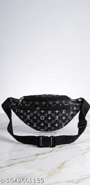 Waist Pouch, Money Belt Pouch For Travel, Running, Jogging, Cycling, Hiking, Outdoor- ( Black White Print)