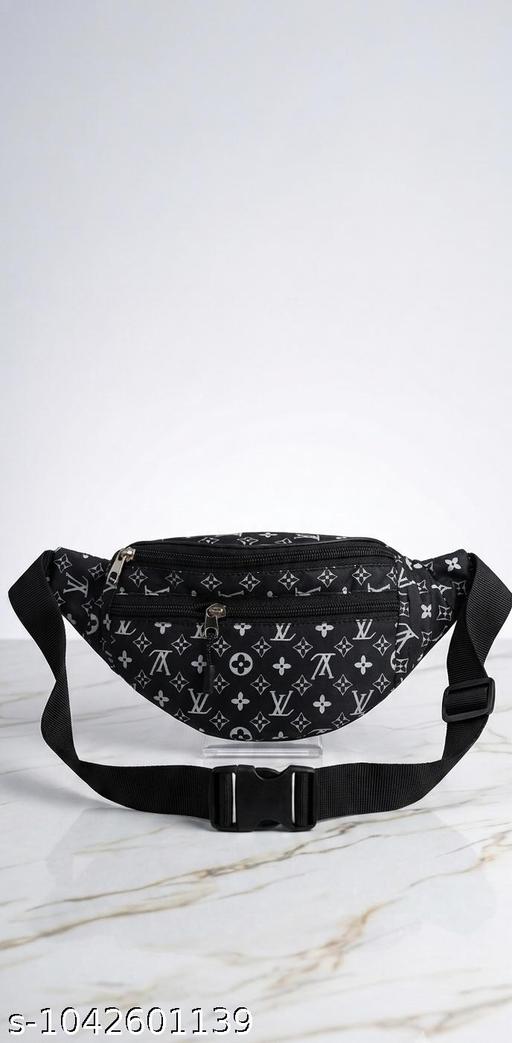 Waist Pouch, Money Belt Pouch For Travel, Running, Jogging, Cycling, Hiking, Outdoor- ( Black White Print)