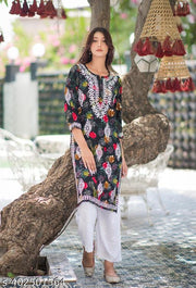 HANDWORK CHIKANKARI KURTI
