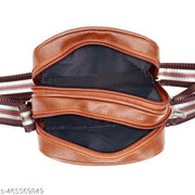 Sling Cross Body Travel and Office Messenger Side Bag with Multi-Pocket Zip Closure For Men and Women