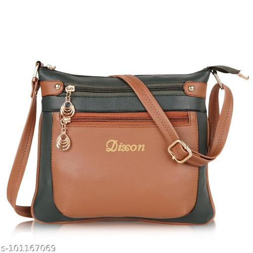 Dixon Dixon DIXON Synthetic Vegan Leather Stylish fancy Fashionable Satchel Shoulder Crossbody Daytrip Slingbag For Women