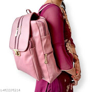 Backpack for Girls Women PU Leather Travel Bags Pithu Bag (LDPT02P)