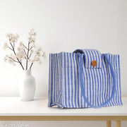 Stylish jute handbag for women |shopping and travel bag with mobile pouch and 2 zipper lock