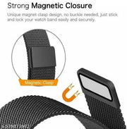 Best Quality Ultra Watch Metal Chain strap Heavy magnetic fields Black Colour 1 Pcs Set