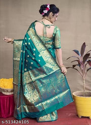 Vaani Fashion's Self Design Ethnic Wear Trendy Saree