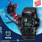 Royal look Digital Watch Shockproof Multi-Functional Automatic Black Color Strap Waterproof Digital Sports Watch for Men's Kids Watch for Boys Watch for Men Pack of 1 Watch Water Resistance Digital Watch