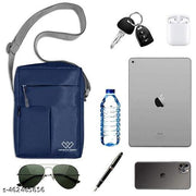 NFINITY CRAFT Unisex Nylon Stylish Sling Messenger Tablet Bag/Crossbody Bag for men with Adjustable Strap for Daily and Travel Use, Durable, Water-Resistant, Travel-Friendly for Travel/Office/Business