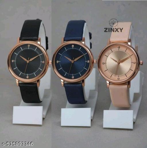 Luxury Pack of 3 Analog Watch for Women