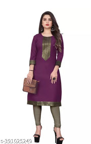 pack of 2 Women Letest Outfit Beautiful stylish kurti with Golden Lac