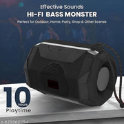 Buy 1 Get 1 Free Offer  Wireless Bluetooth Speaker Combo | Free 3-in-1 Data Cable | Deep Bass | Wireless Portable Speaker ( Black )