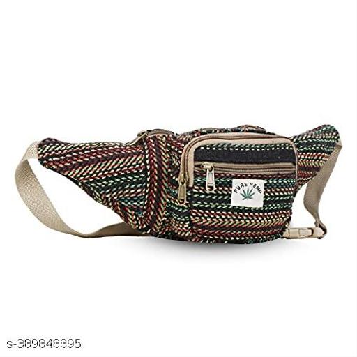 Hemp Waist Bag, Hemp Fanny Pack, Hemp waist Travelling Belt  For Men & Women