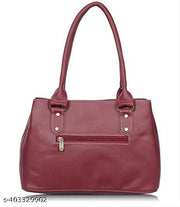 Fristo Large Capacity 3-Compartment Handbag for Women | Premium Faux Leather Maroon Shoulder Bag | Multi-Pocket Stylish Tote Bag for Daily Use & Travel