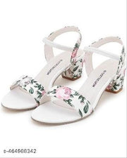 HAMZA Printed Block Heel Sandal For Women