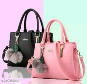 Pink black handbags