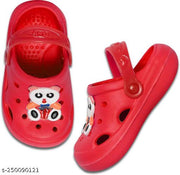 Slingback Clog for Boys & Girls || Indoor & Outdoor Clogs for Kids with Panda Cartoon Charm