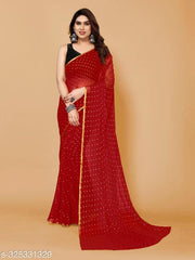 Embellished Daily Wear Chiffon Saree