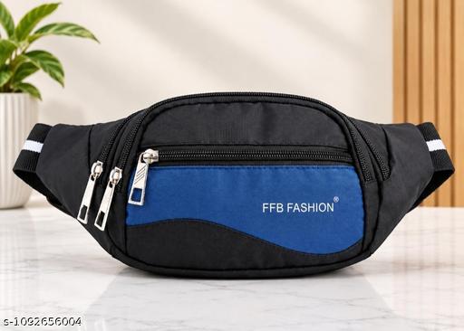 Stylish Waist Bag for Men & Women / Multiple Zipper Pocket Belt Bag / Unisex waist bag