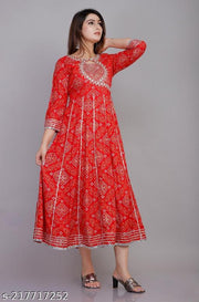 Women's Rayon Printed Straight Kurti