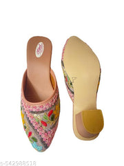 heel Embroidery Half multi jutis for women