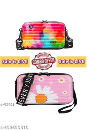 Cute and beautiful 2 sling bag combo for girls