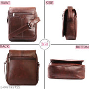 Mens Shoulder Bag Messenger Bag Travel Business Waterproof Crossbody Pack Chest Sling Bag Satchel Side Phone Bag Casual Handbag with Adjustable Strap for Men Working Shopping Daily Use Black