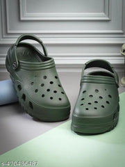 Bersache Extra Soft Classic Casual with  Regular wear with Ultra Soft & Flexibility Technology Clogs for Men's & Boy's-  (6093-Green)