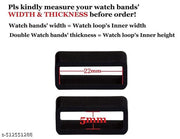 22mm Watch loop Rubber Loop Pack of 2 For All Watches