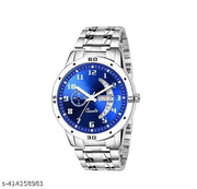 Dial, Day & Date Functioning, Stainless Steel Strap Analog Watch for Men (Dial-Silver)Men's sports watches,Men's chronograph watches,Men's automatic watches,Men's mechanical watches,Men's digital watches,Men's smartwatches,