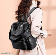 Jaisom Classic Vegan Leather Backpack For Women & Girls | Office Bag For Women | College Bag For Girls | Women Backpack