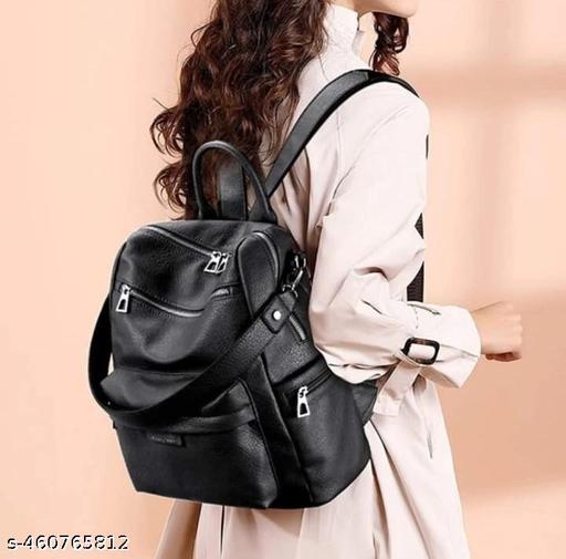 Jaisom Classic Vegan Leather Backpack For Women & Girls | Office Bag For Women | College Bag For Girls | Women Backpack