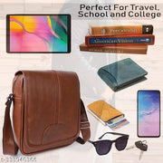Pu Leather Shoulder Bag for Men