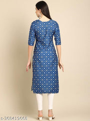 VIRHAN DESIGN PRINTED CREPE RAYON 2 COMBO PACK KURTIS FOR WOMEN