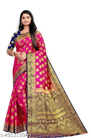 BANARASI SILK SAREE WITH BLOUSE PIECE