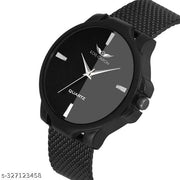 LOIS CARON LCS-9134 All Black Combo Set of Analog Watch and Sunglasses for Men & Boys with Premium Gift Box (Pack of 1)