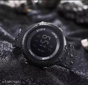 Men's Watch (Black Dial Black Strap)