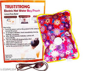 TrustStrong Multicolor Electric Heating Pouch Heating Bag with Gel hot Water Bag hot bags for pain relief electric hot pack heat pad electric for pain relief electric heating pad for back pain Multicolor