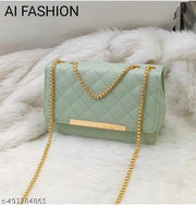 Sling bag | Women's Pu Formal Casual Stylish Shoulder Crossbody Sling Handbag With Double-handle Non-Detachable strap For Women & Girl