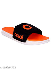 MRJ1507 Men's Orange Synthetic Leather Daily Casual Slider