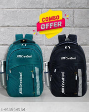 Combo of 2 casual Boys Girls Office School College Backpack Bag