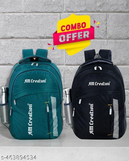 Combo of 2 casual Boys Girls Office School College Backpack Bag