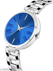 New Fancy Solid Dial Attractive Metal Chain  Analog Watch for Women