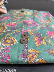 LATEST AND TRENDY DAILY WEAR JAIPURI BLOCK PRINTED COTTON KURTI FOR WOMEN AND GIRL'S IN LOWEST PRICE
