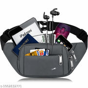 Waist Bag, Multi-Pocket Lightweight, Durable Compact Fanny Pack (Grey))