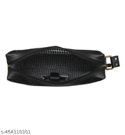 ENAMOUR Stylish Black Leather Sling Bag for Men | Enamour Premium Crossbody Messenger Bag with Adjustable Strap for Travel, Office, Casual & Use