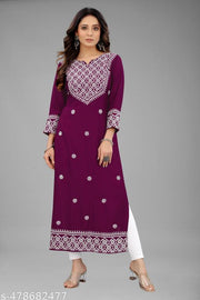 Kurti  for women in rayon Embroiderd  fabric| kurti and  | MOST DEMAND KURTI| Embroiderd  Kurti  rayon  Kurtis
