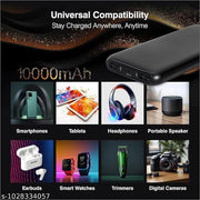 10000mAh Fast Charging PowerBank with LED Indicator | Portable USB PowerBank for Android, & USB Devices